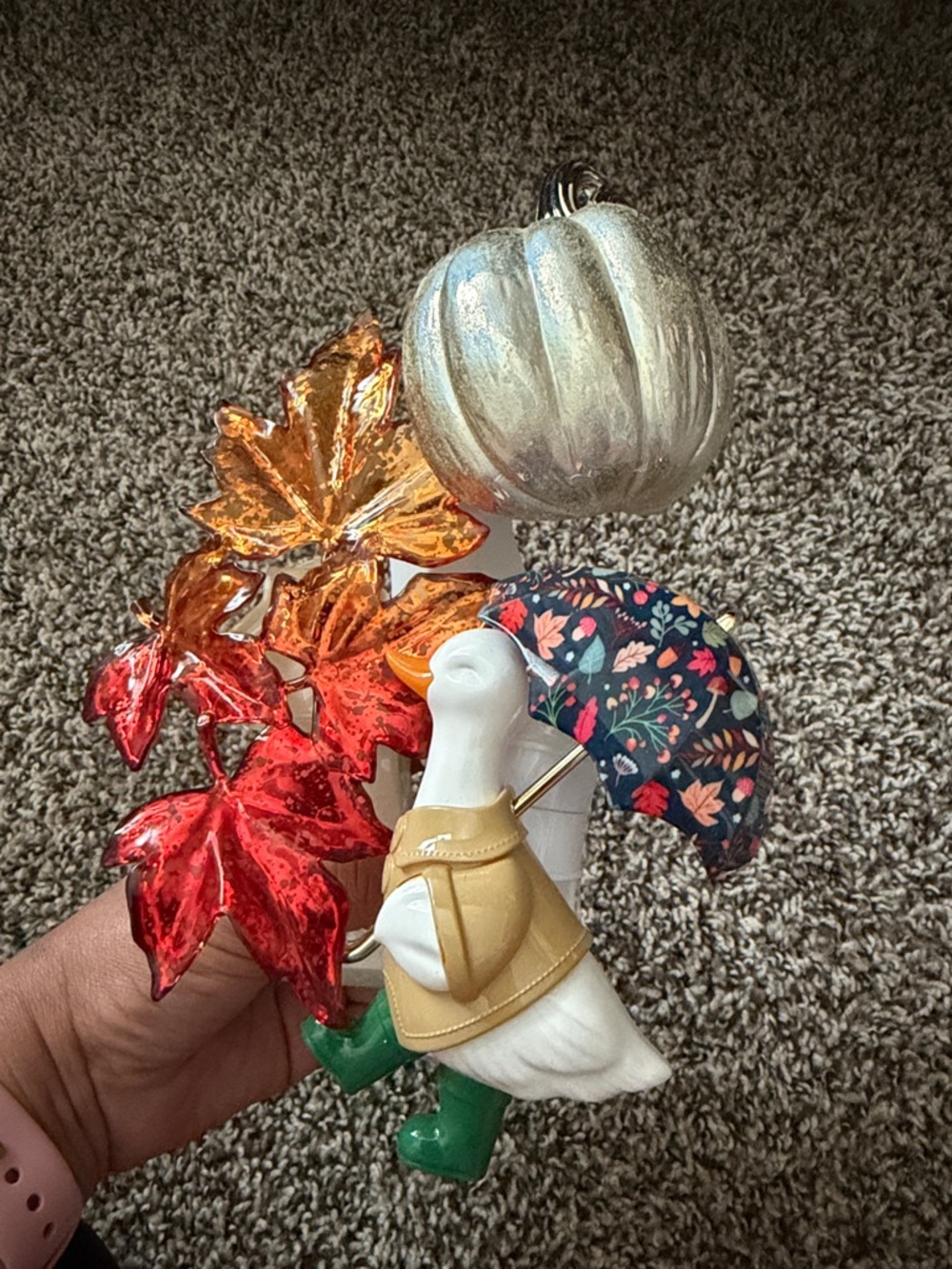 Bath & Body Works Fall Duck, pumpkin and leaves- wallflowers